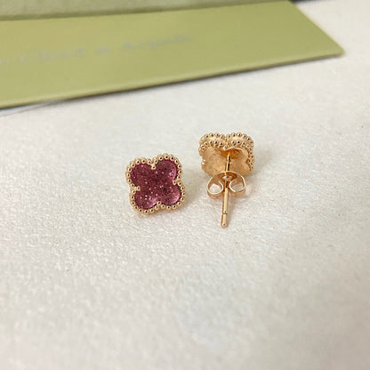 [⭐Renara]2026 NEW MINI CLOVER 1 MOTIF  BUBBLE PINK ENAMEL