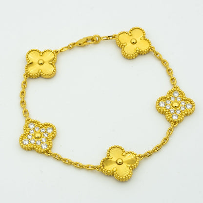 [⭐Renara] CLOVER 5 MOTIF LASER BRACELET COLLECTION