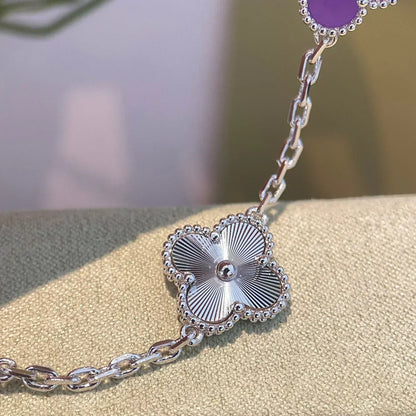 [⭐Renara] CLOVER 5 MOTIF VIOLET BRACELET COLLECTION