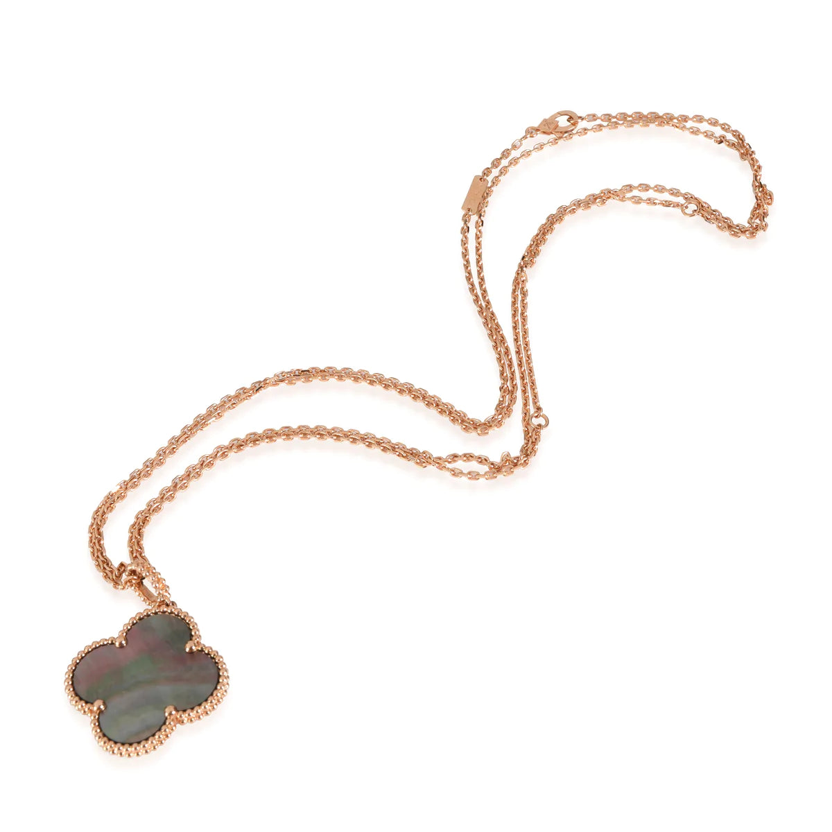 [⭐Renara]CLOVER 25MM GOLD DARK MOP BIG CLOVER NECKLACE