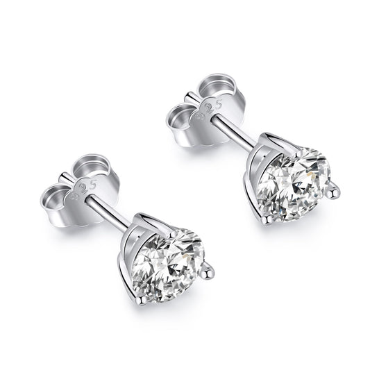 [Lucky Jewelry]Dainty Round Shape Earrings