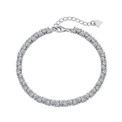 [Lucky Jewelry]Dazzling Romantic Heart Shape Lover Bracelet