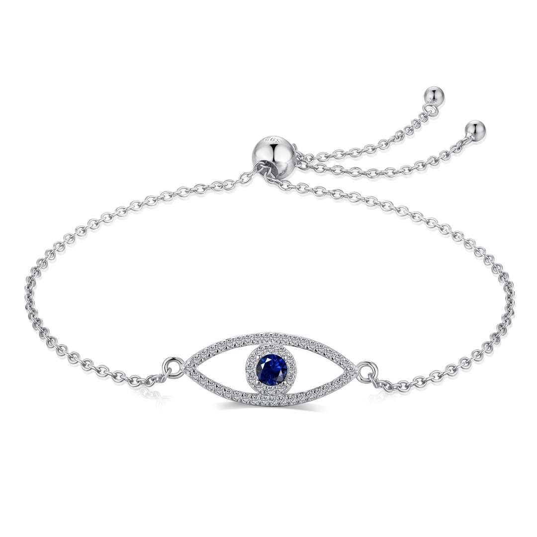 [Lucky Jewelry]Devil's Eye Hollow Design Bracelet