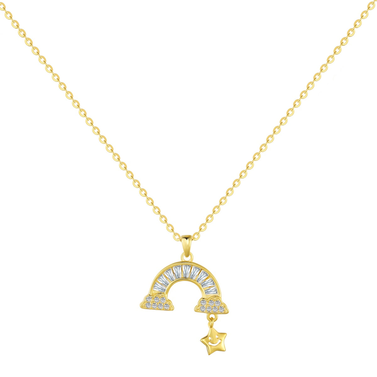 [Lucky Jewelry]Unique Rainbow Star Necklace