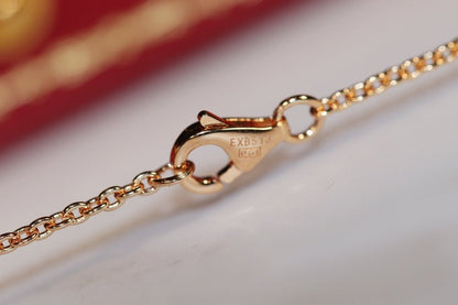 [⭐Renara]LOVE NECKLACE PINK GOLD AND SILVER
