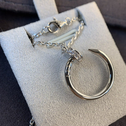 [⭐Renara]JUSTE NECKLACE SILVER DIAMONDS