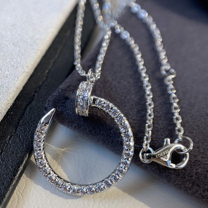 [⭐Renara]JUSTE NECKLACE SILVER DIAMONDS