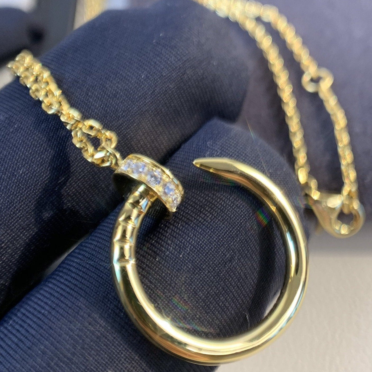 [⭐Renara]JUSTE NECKLACE GOLD DIAMONDS