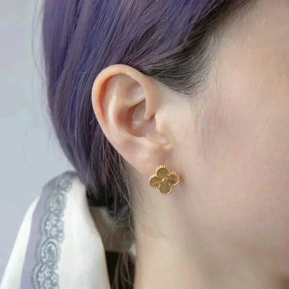 [⭐Renara]CLOVER MEDIUM 1 MOTIFS LASER EARRINGS