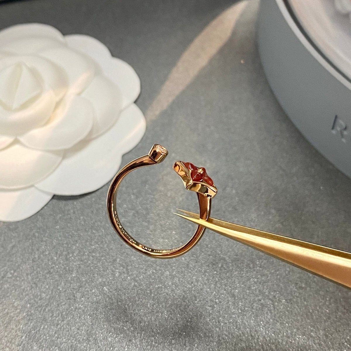 [⭐Renara]STAR 1 DIAMOND OPEN RING