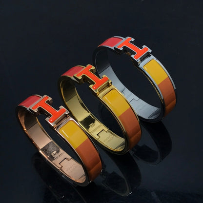 [⭐Renara]H BRACELET ORANGE RAINBOW CERAMIC