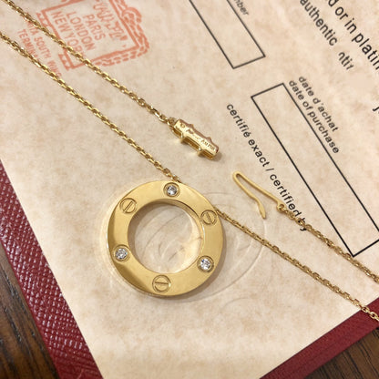 [⭐Renara]LOVE NECKLACE 16MM 3 DIAMONDS