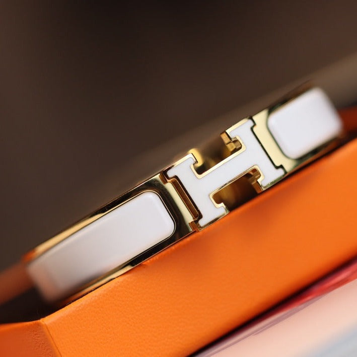 [⭐Renara]H BRACELET 12MM GOLD
