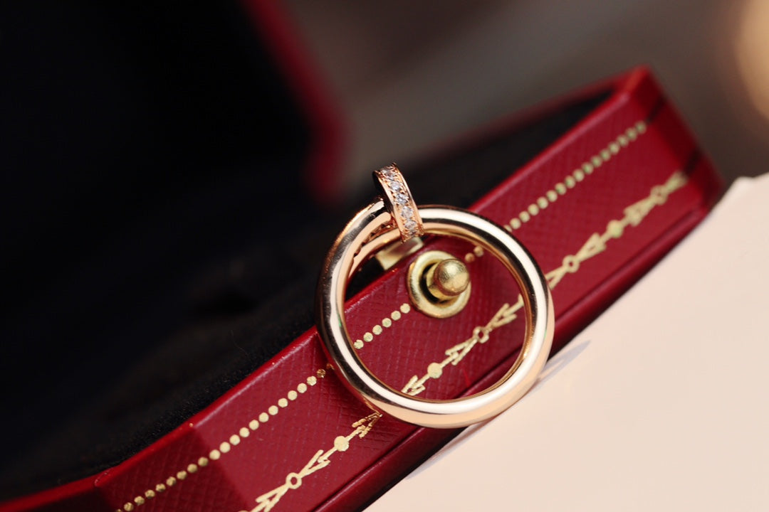[⭐Renara]JUSTE RING 2.65MM PINK GOLD DIAMOND
