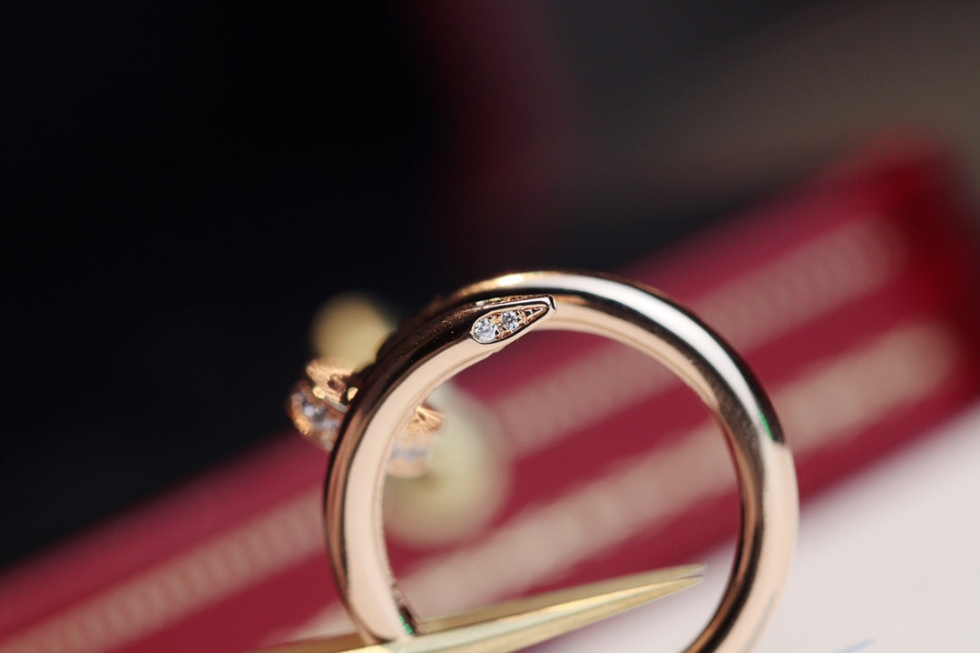[⭐Renara]JUSTE RING 2.65MM PINK GOLD DIAMOND