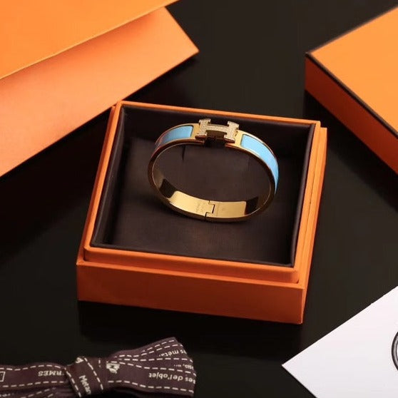 [⭐Renara]H CLOUD BLUE BRACELET GOLD DIAMOND