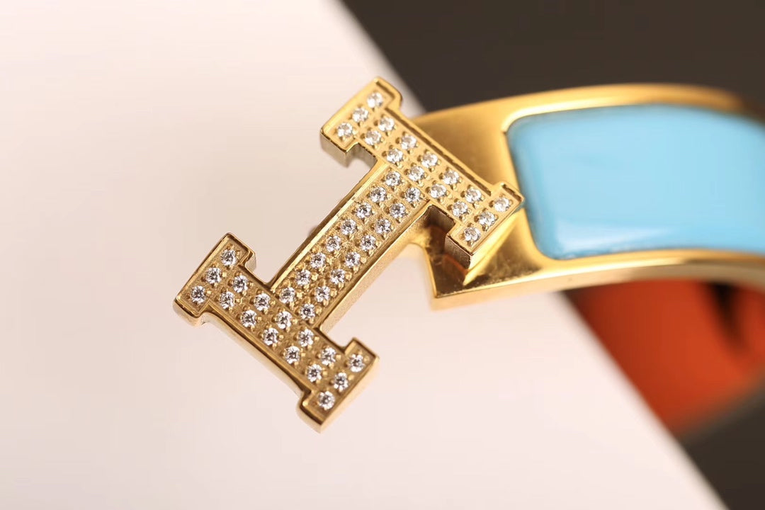 [⭐Renara]H CLOUD BLUE BRACELET GOLD DIAMOND