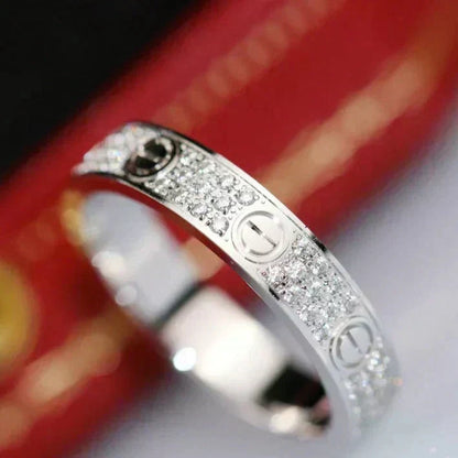 [⭐Renara]LOVE RING 3.6MM DIAMOND PAVED