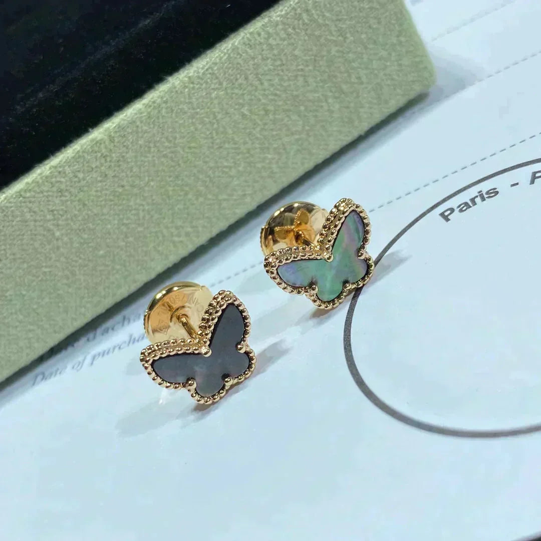 [⭐Renara]BUTTERFLY DARK MOP  EARRINGS