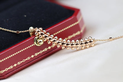 [⭐Renara]CLASH PINK GOLD NECKLACE