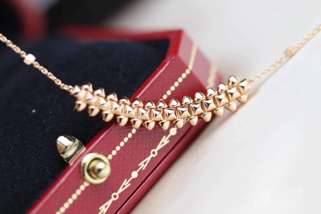[⭐Renara]CLASH PINK GOLD NECKLACE