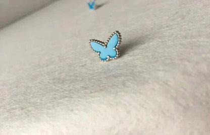 [⭐Renara]BUTTERFLY TURQUOISE EARRINGS SILVER