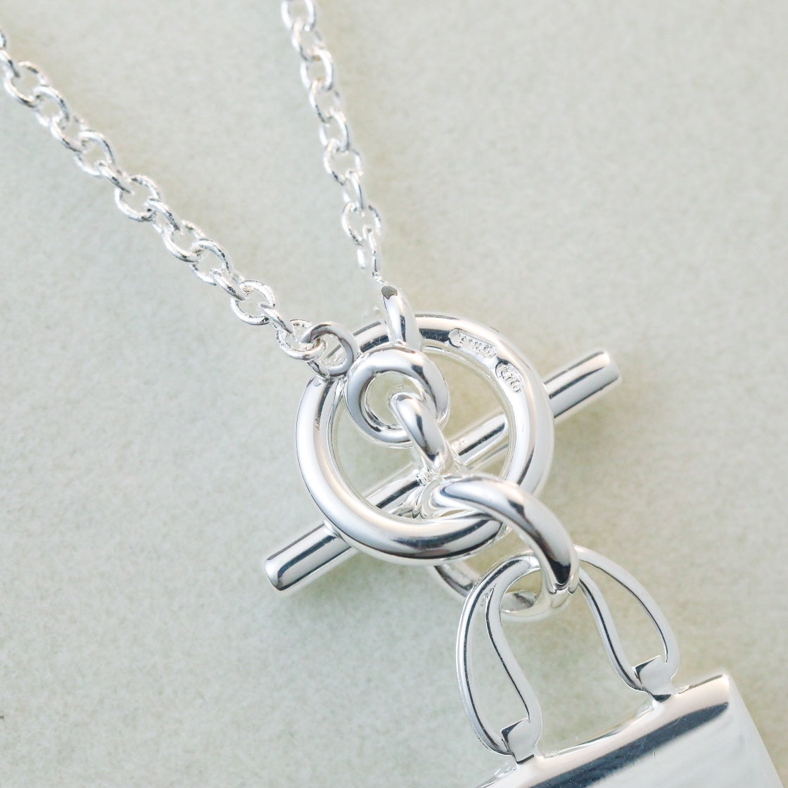 [⭐Renara]POP H PEDANT SILVER NECKLACE