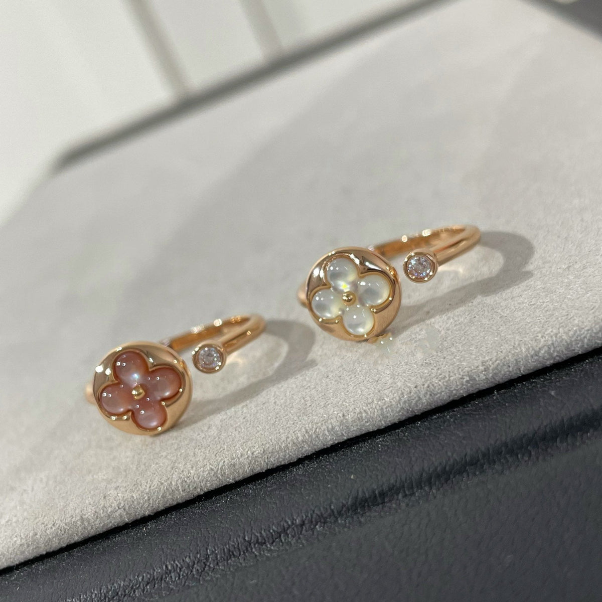 [⭐Renara]SUN 1 DIAMOND PINK MOP RING