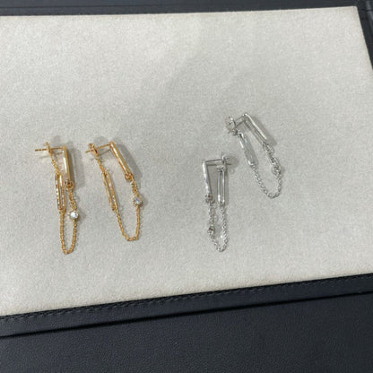 [⭐Renara]CHAINE CHAOS DIAMOND DROP EARRINGS