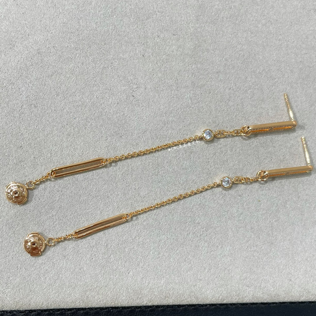[⭐Renara]CHAINE CHAOS DIAMOND DROP EARRINGS
