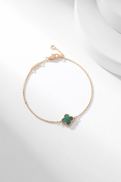 [⭐Renara]CLOVER BRACELET MALACHITE 1 MOTIF