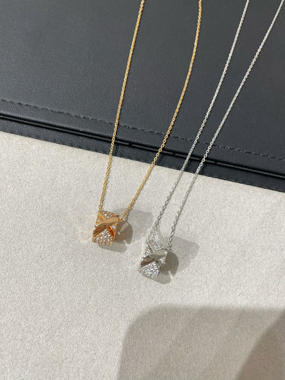 [⭐Renara]LIENS EVIDENCE DIAMOND PAVED NECKLACE