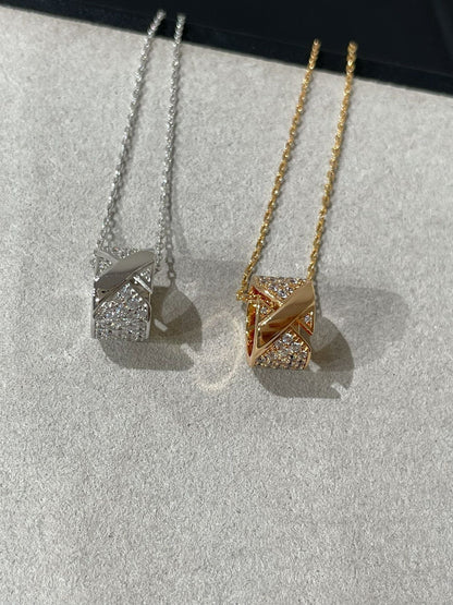 [⭐Renara]LIENS EVIDENCE DIAMOND PAVED NECKLACE
