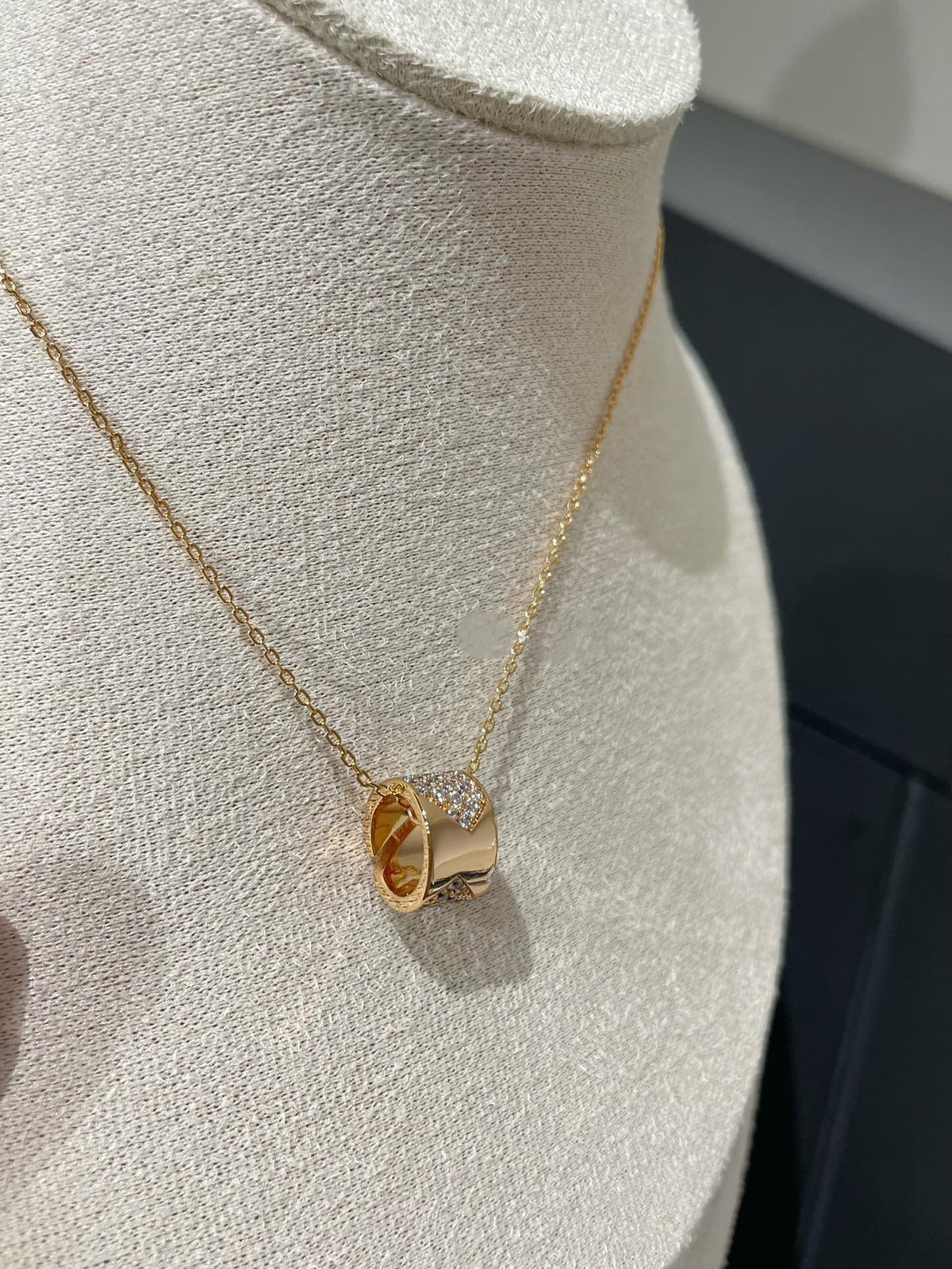 [⭐Renara]LIENS EVIDENCE DIAMOND PAVED NECKLACE