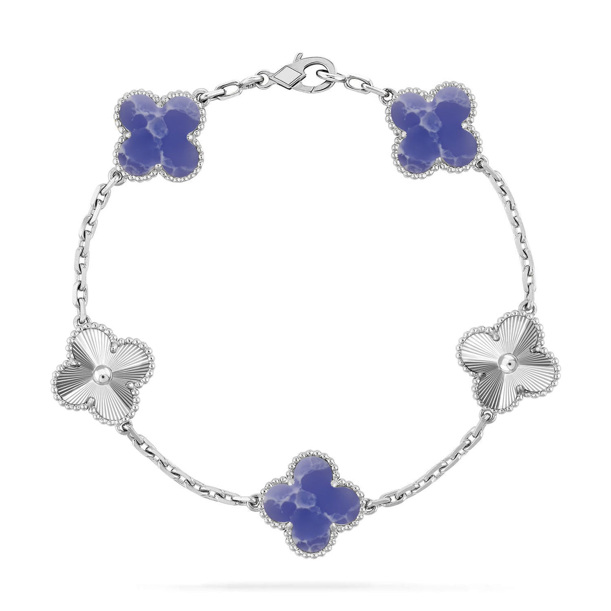 [⭐Renara]CLOVER 5 MOTIF BLUE VEINS BRACELET COLLECTION