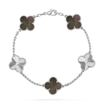 [⭐Renara] CLOVER 5 MOTIF GRAY MOP BRACELET COLLECTION