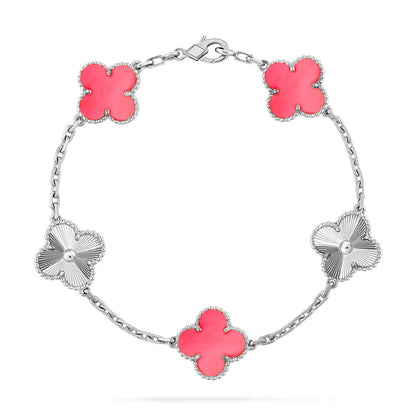[⭐Renara] CLOVER 5 MOTIFS  PINK MOP BRACELET COLLECTION