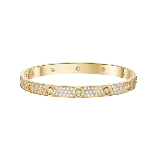 [⭐Renara]LOVE BRACELET 6.1MM DIAMOND-PAVED 10 BIG DIAMONDS