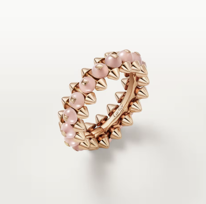 [⭐Renara]CLASH ELEGANT ROSE GOLD RING FEATURING NATURAL AGATE