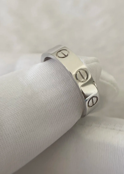 [⭐Renara]LOVE RING 4MM 1 DIAMOND SILVER
