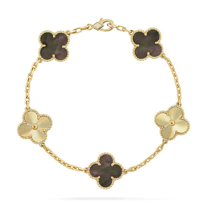 [⭐Renara] CLOVER 5 MOTIF GRAY MOP BRACELET COLLECTION