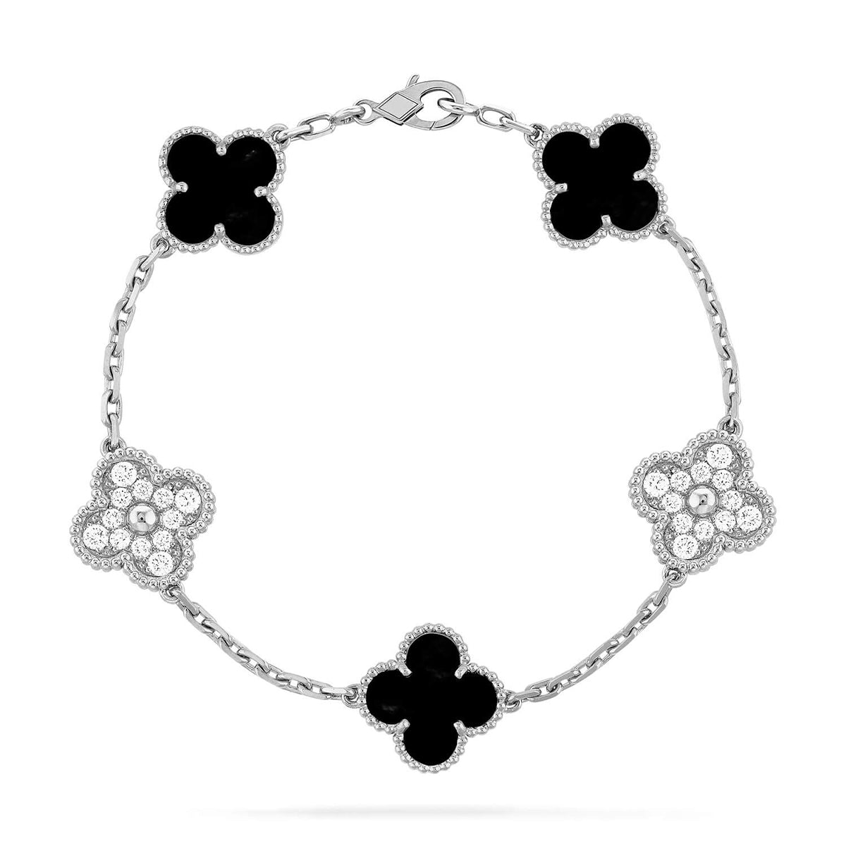[⭐Renara] CLOVER 5 MOTIF ONYXS BRACELET COLLECTION