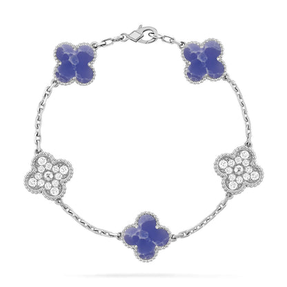 [⭐Renara]CLOVER 5 MOTIF BLUE VEINS BRACELET COLLECTION