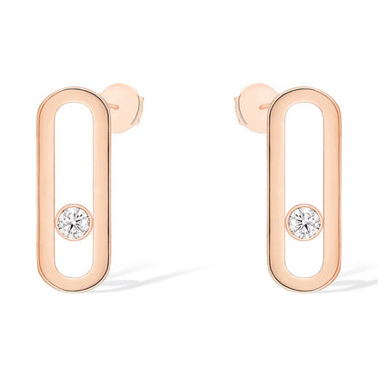 [⭐Renara]MOVE UNO SMALL 1 DIAMOND EARRINGS