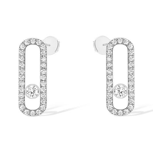 [⭐Renara]MOVE UNO STUD DIAMOND PAVED EARRINGS