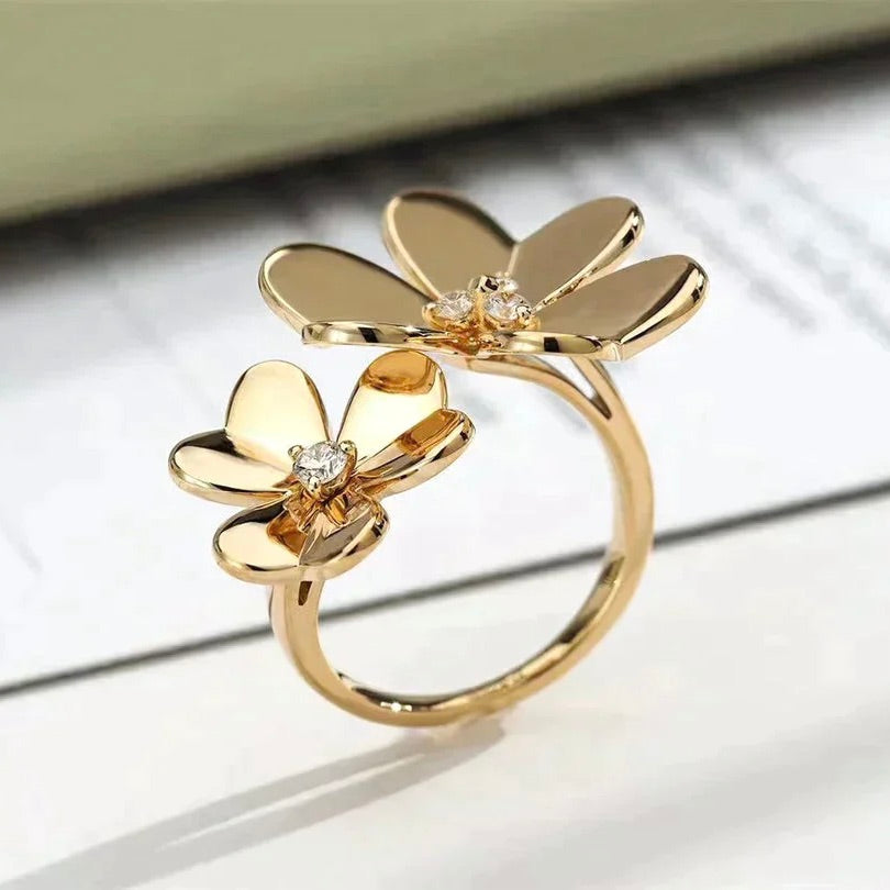 [⭐Renara]CLOVER COMOS GOLD DIAMOND RING