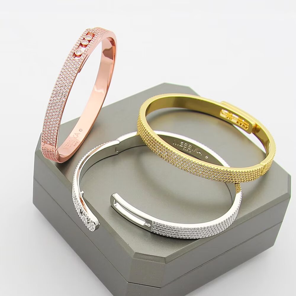 [⭐Renara]Move Noa Full Pavé Diamond Bangle Bracelet