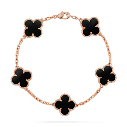 [⭐Renara] CLOVER 5 MOTIF ONYXS BRACELET COLLECTION
