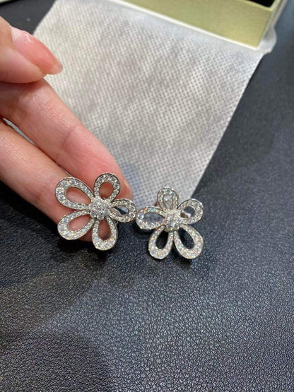 [⭐Renara]FLOWERLACE EARRINGS FULL DIAMONDS