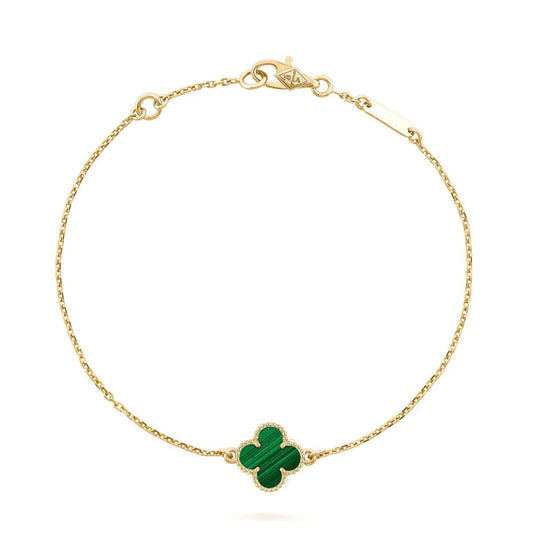 [⭐Renara]CLOVER BRACELET MALACHITE 1 MOTIF